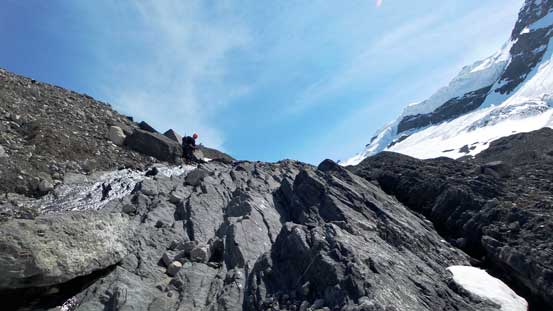 Not the most pleasant terrain to descend