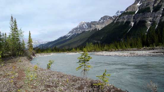 Typical scenery on the long slog back