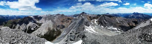 Another panorama from the summit. Click to view large size.
