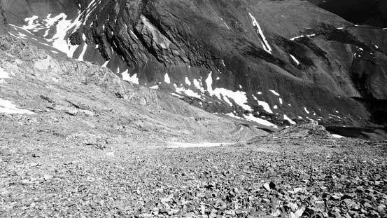 Scree descent for a while