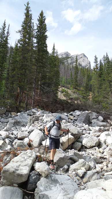 Eric and the typical boulder hopping 