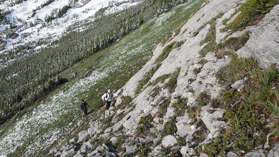 Picking a line through a minor rock band.