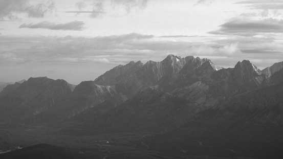Mt. Evan-Thomas is the highest peak in Opal Range