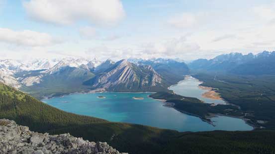 The two Kananaskis Lakes