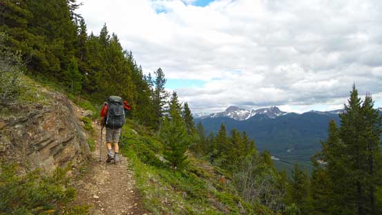 Ben hiking along Castle Lookout trail