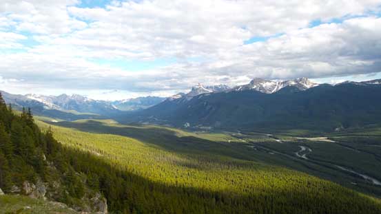 Already great view of the Bow Valley