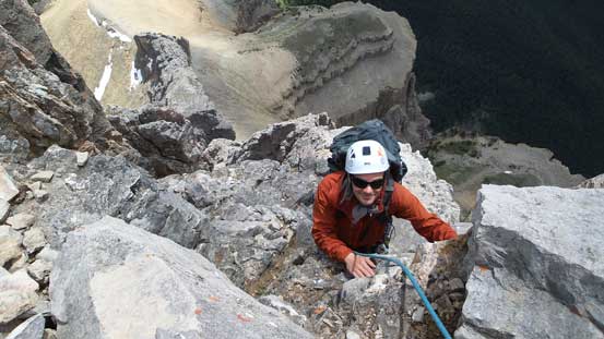 Almost cresting the summit plateau!