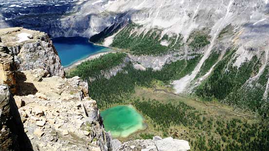 The double-lake shot towards Rockbound and Tower Lakes