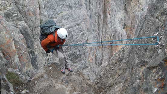 Rappelling into the bowl