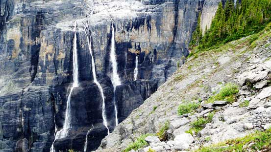 Here has some of the best waterfalls I've ever seen in the Rockies