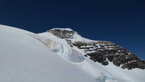 Ascending steeply towards Lyell II/III col, looking towards Lyell II