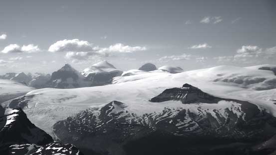The Twins and Columbia Icefield