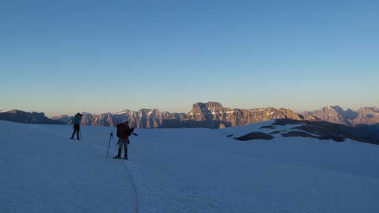 Ben, Vern and some evening colours on Mt. Erasmus