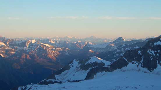 Looking deeply into peaks by Rogers Pass - Dawson, Sir Donald, etc.