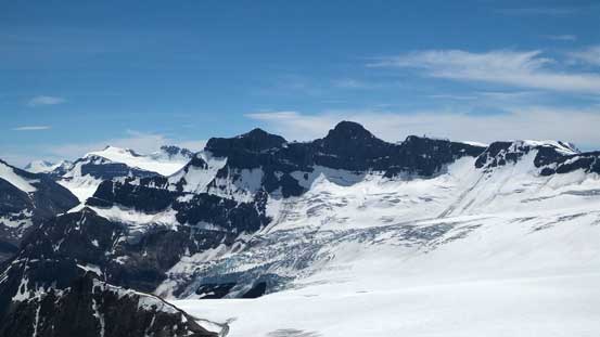 Division Mountain and South-east Lyell Glacier