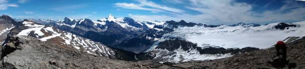 Partial summit panorama. Click to view large size.