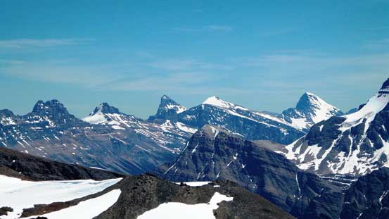 From L to R: Kaufmann, Epaulette, Chephren, White Pyramid, Howse