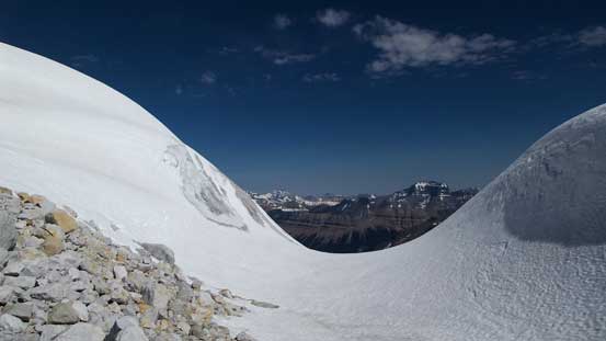 Cool views from the col though