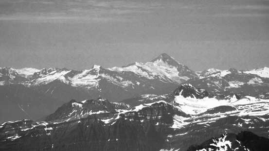 Mt. Sir Sandford is a bulky one