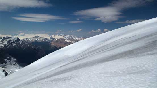 Traversing the upper Alexandra Glacier