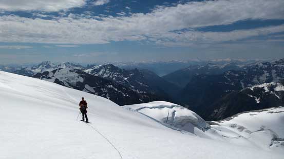 Vern high on the Alexandra Glacier