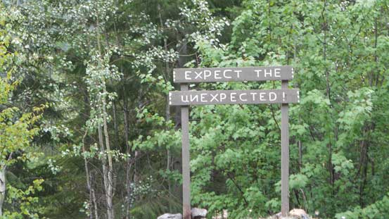 This sign explains this road well... 