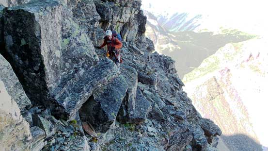 Ben continuing the Huber Ledges