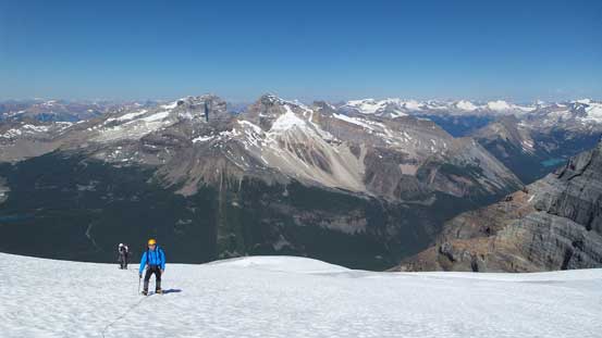 Now we were on the upper glacier