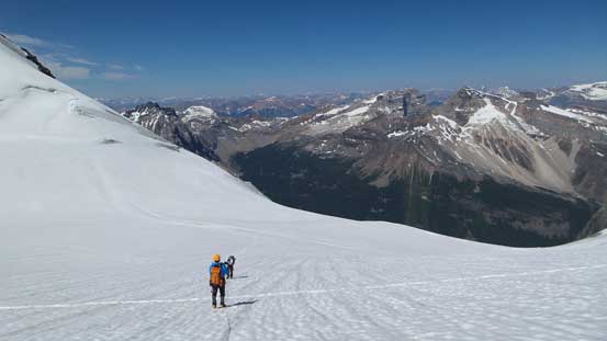 Gaining a lot of height on this glacier apparently