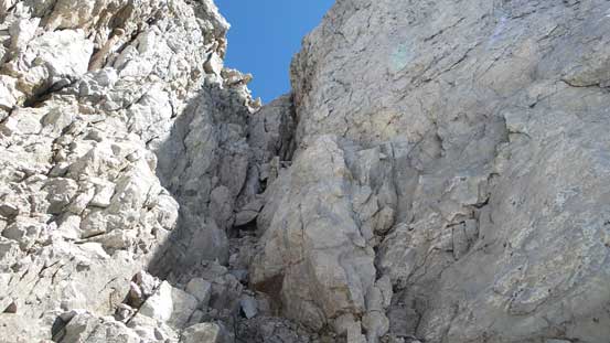 This is the chimney we ascended