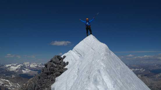 Ferenc on the summit of Mt. Victoria