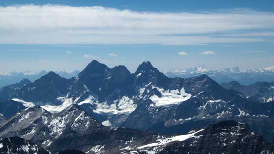 The three peaks on Mt. Goodsir