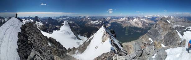 Another panorama from the summit. Click to view large size.