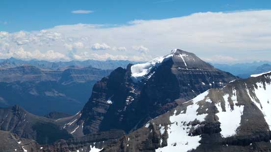 Mt. Temple is always the massive one