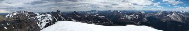Partial summit panorama. Click to view large size.