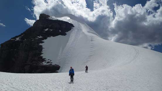 Looking back at Mt. Huber