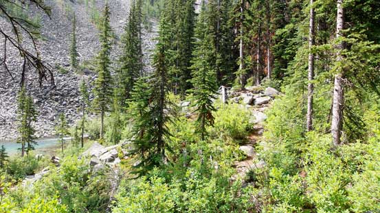 Following the trail up. I felt lack of energy so lagged behind quite a bit