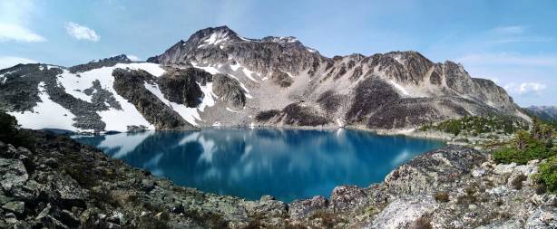 Panorama of the upper Welsh Lake. Click to view large size.