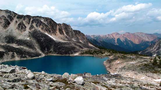 Looking back towards the upper Welsh Lake