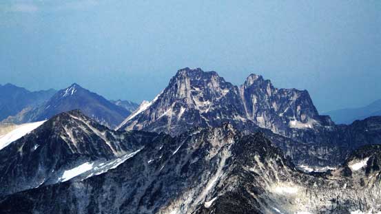 Donard Peak rises behind the ridge of Killarney Peak