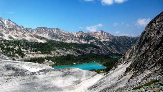 Good view down towards the middle Welsh Lake though