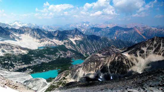 Gorgeous Welsh Lakes looking down