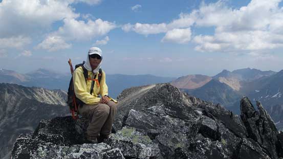 Me on the summit of Antrim Peak