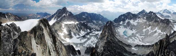 Another panorama from the summit. Click to view large size.