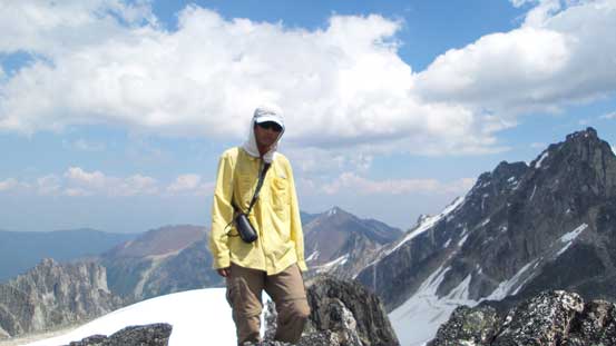 Me on the summit of Leitrim Peak
