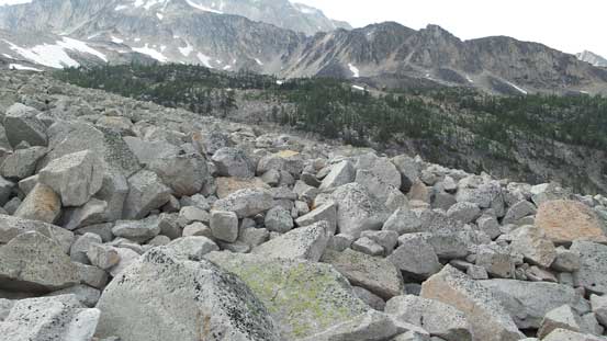 The typical boulder hopping for roughly 2 km distance