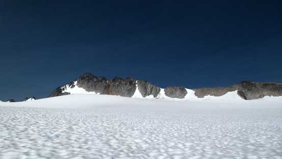 The long NE Ridge of Gwendoline Mountain from North Star Glacier
