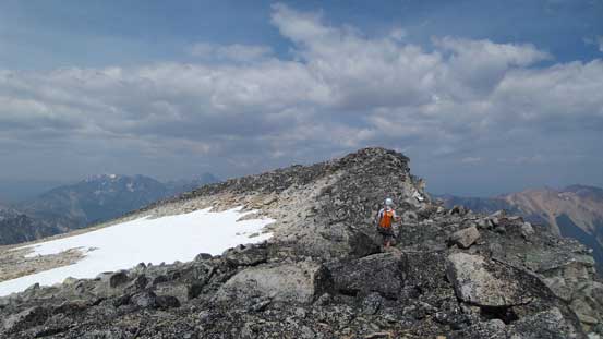 Ahead would be the true summit