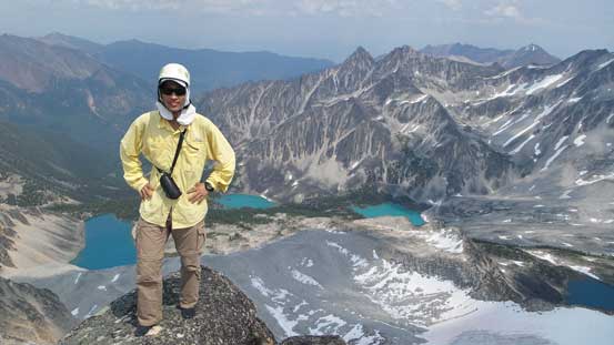 Me on the summit of Carmarthen Peak