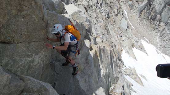 And then, down-climbing from Alpha Centauri/Carmarthen col